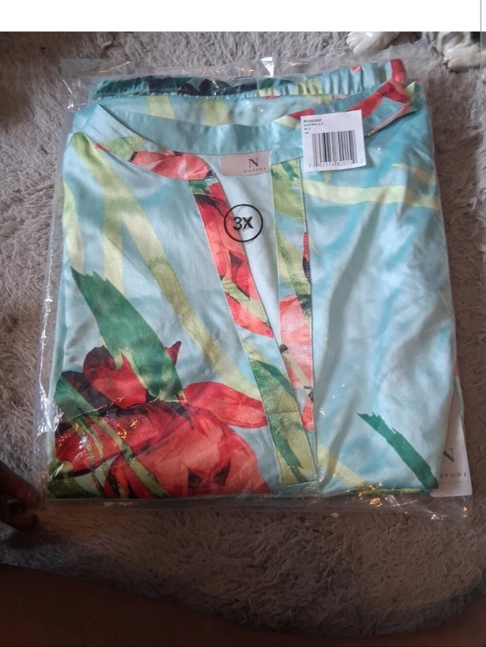 NATORI Water Lily PATTERN SIZE 3X - NWT!!